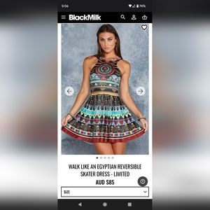 WALK LIKE AN EGYPTIAN REVERSIBLE SKATER DRESS - LIMITED